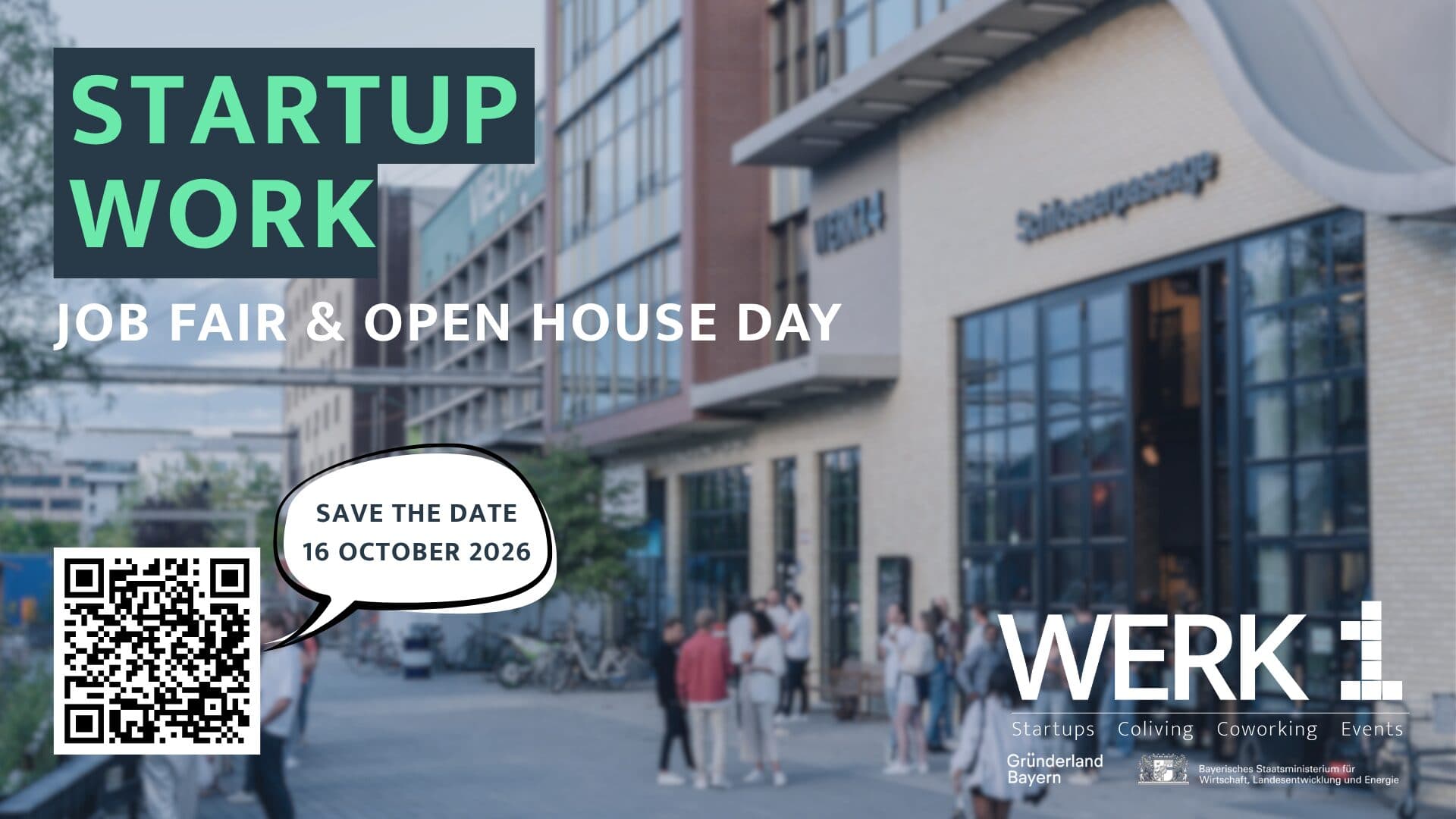 Startup WORK 2026 – Job Messe & Open House Day im WERK1